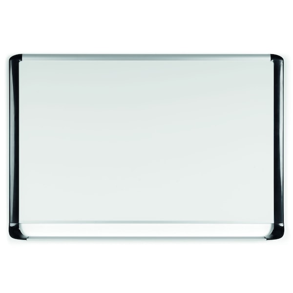 MVI Magnetic Porcelain Dry Erase Board, Easy Clean, Scratch Resistant, 36x48", Black Frame